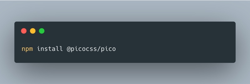 Pico.css - 优雅的纯 CSS 开源 UI 框架，用原始的 HTML 元素标签来做界面