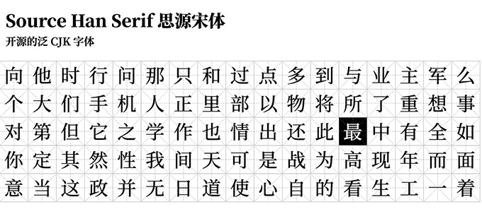 思源宋体 - 谷歌和Adobe发布的一款全新的免费字体(图2)