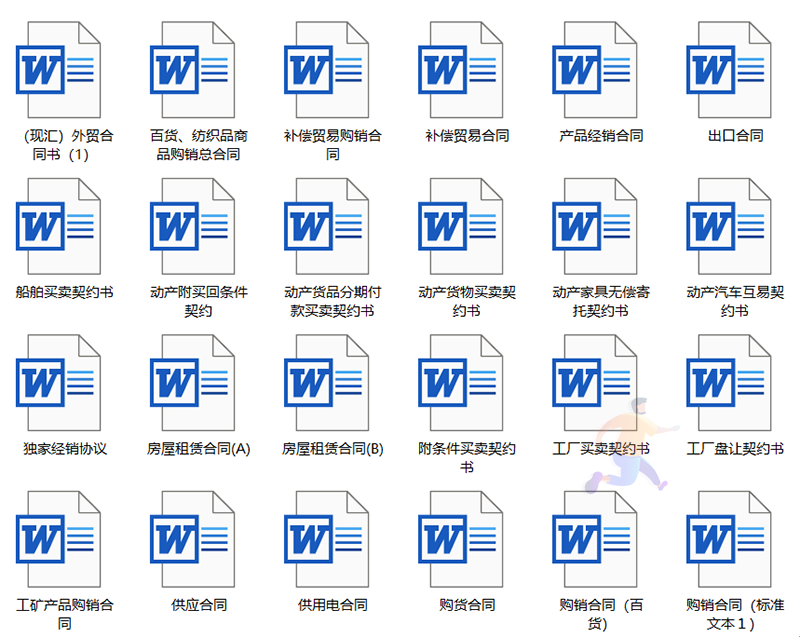 400份Word各行业合同模板(图3)