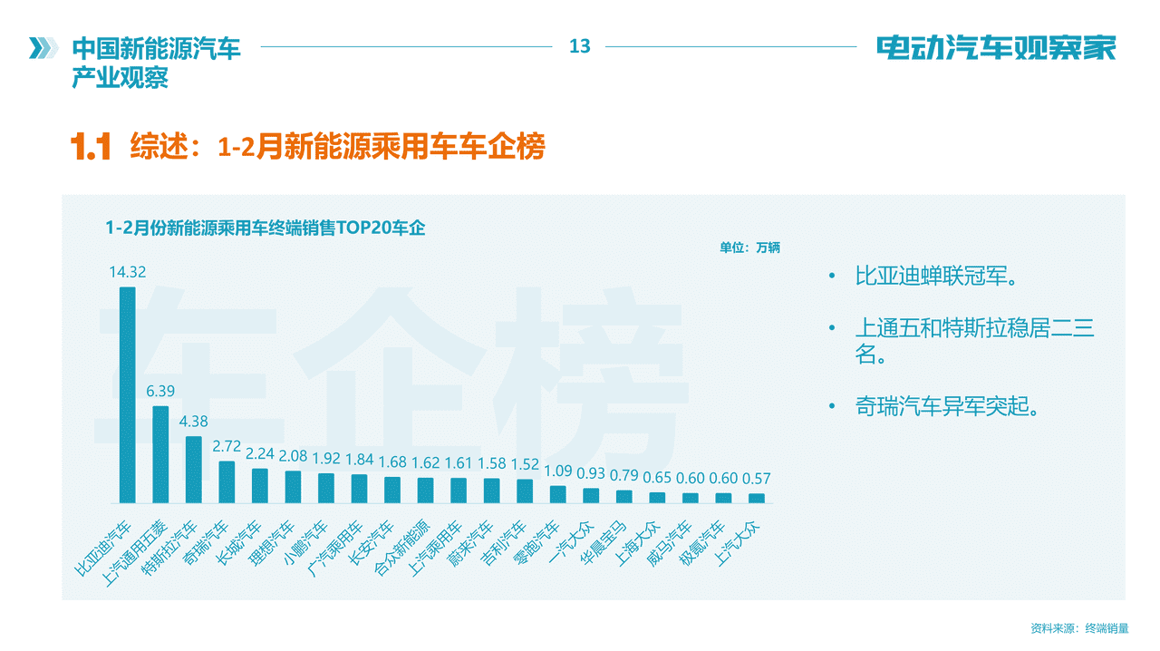 电动汽车观察家-中国新能源汽车产业观察报告(图13)