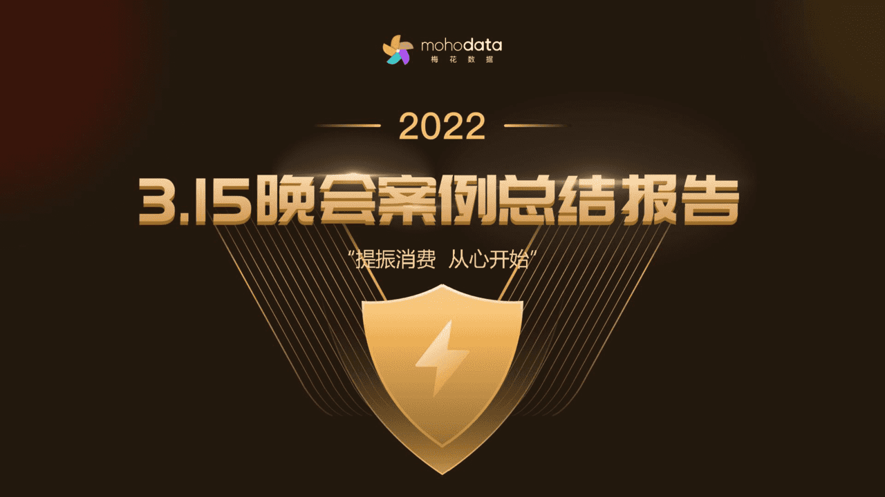 梅花数据-2022年315晚会案例总结报告