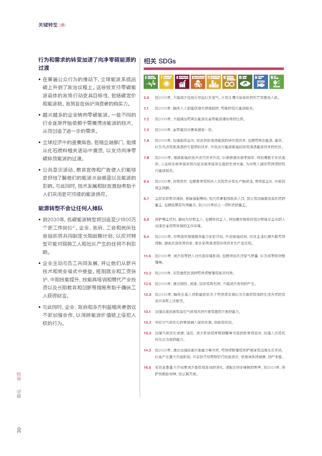能源、交通、材料、金融、医疗、食品(通往愿景2050的转型路径)(图29)