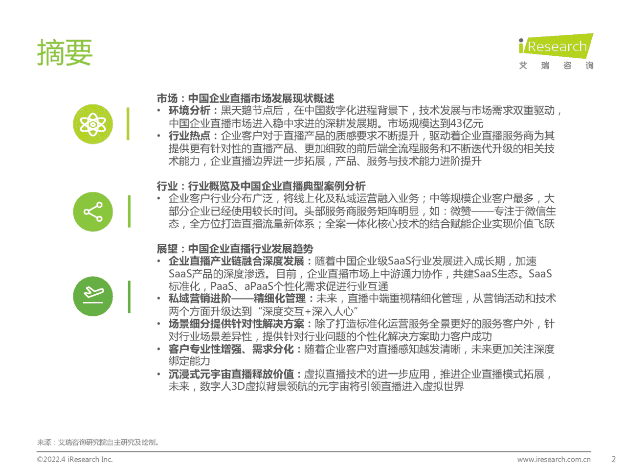2022年中国企业直播行业发展趋势白皮书(图2)