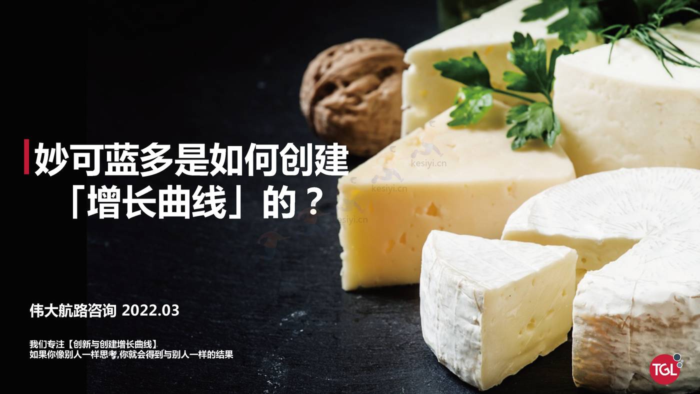 妙可蓝多是如何创建增长曲线的?-TGL 妙可蓝多是如何创建增长曲线的?-TGL
