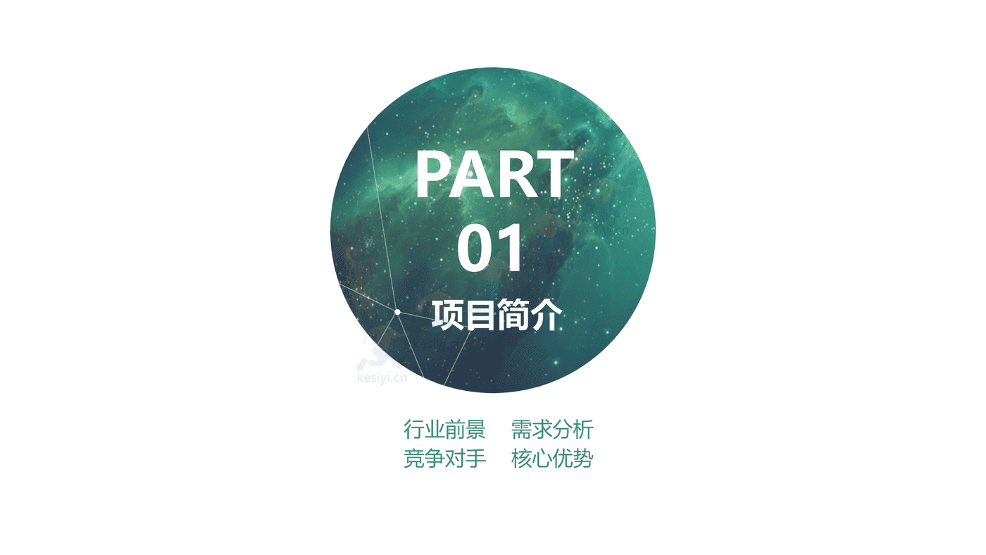 绿色商业创业计划书 赠送可编辑商务图标