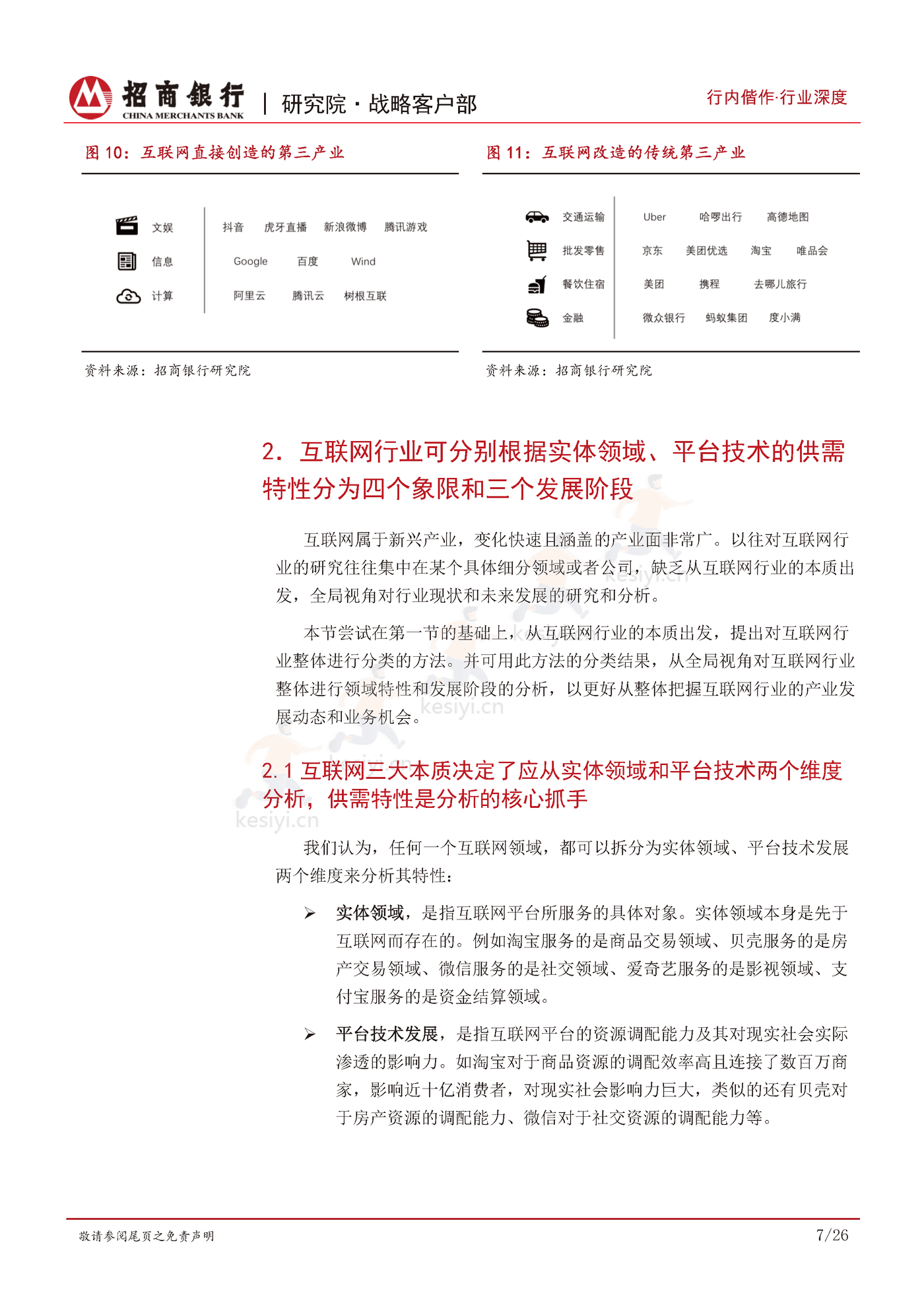 互联网行业发展规律及特性研究:瓜熟蒂落,双维度九大类勾勒行业全景-招商银行 互联网行业发展规律及特性研究:瓜熟蒂落,双维度九大类勾勒行业全景-招商银行