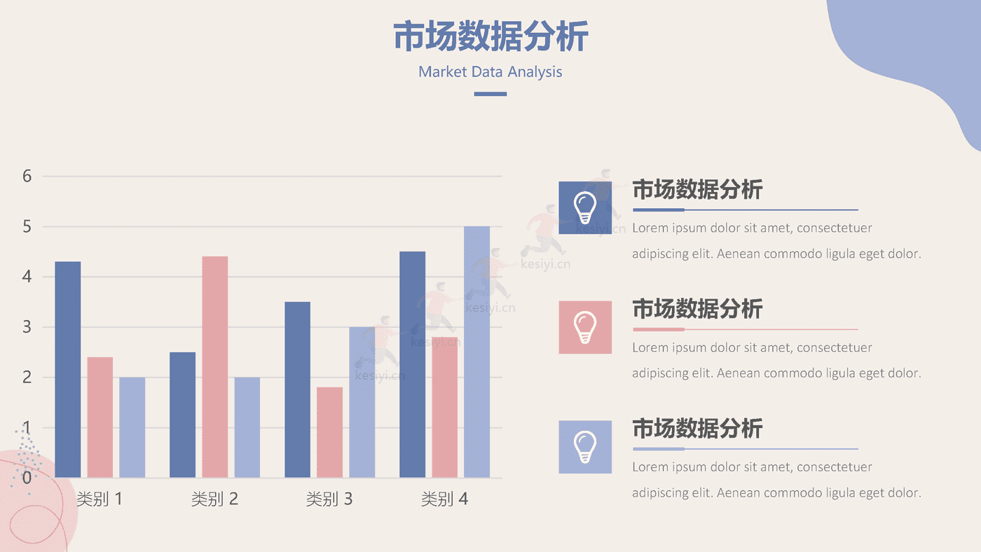 马卡龙配色工作总结汇报PPT模板 附带图标