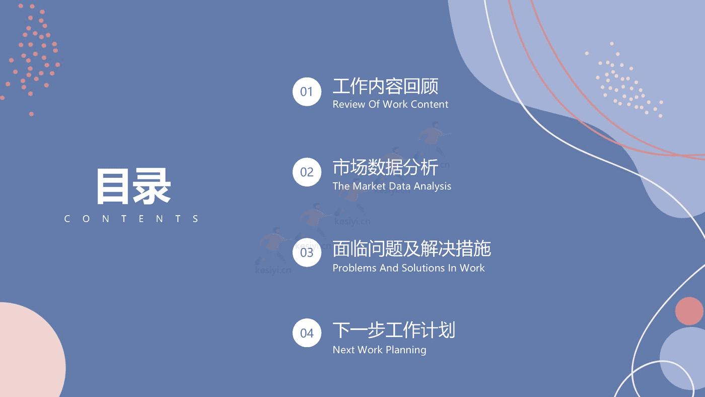 马卡龙配色工作总结汇报PPT模板 附带图标