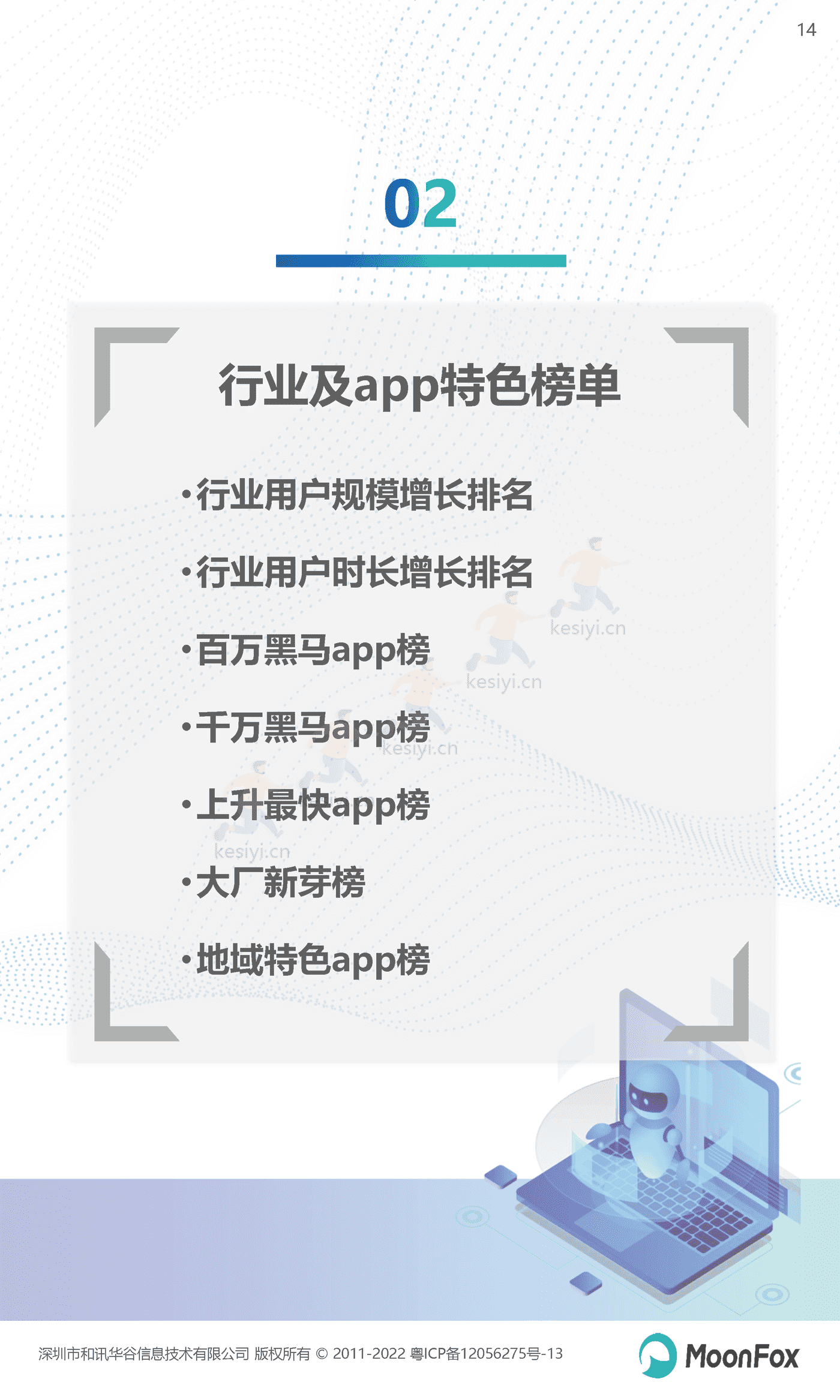 2022年Q3移动互联网行业数据研究报告-MoonFox 2022年Q3移动互联网行业数据研究报告-MoonFox