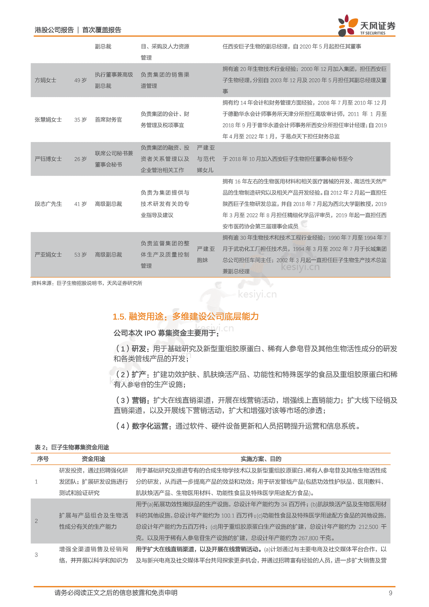 研发为基引领重组胶原蛋白发展,厚积薄发领军专业皮肤护理行业-天风证券&巨子生物 研发为基引领重组胶原蛋白发展,厚积薄发领军专业皮肤护理行业-天风证券&巨子生物