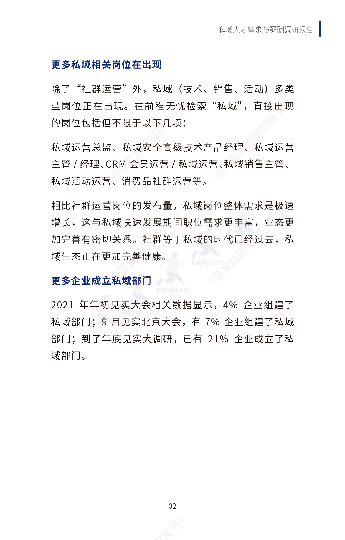 2019-2022私域人才需求与薪酬调研报告-见实科技&前程无忧 2019-2022私域人才需求与薪酬调研报告-见实科技&前程无忧