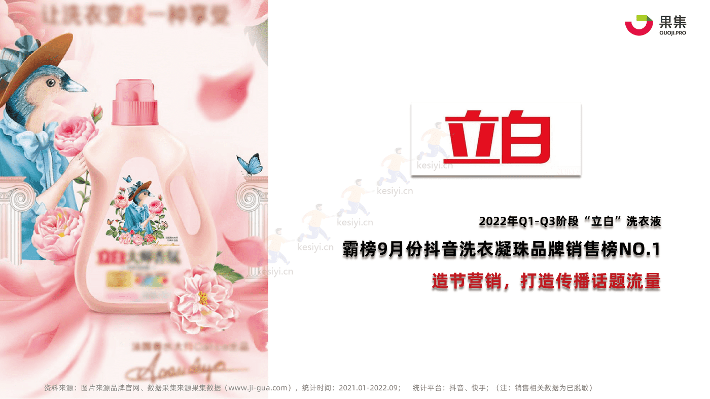 2022年Q1_Q3衣物清洁行业社媒电商分析报告-果集 2022年Q1_Q3衣物清洁行业社媒电商分析报告-果集