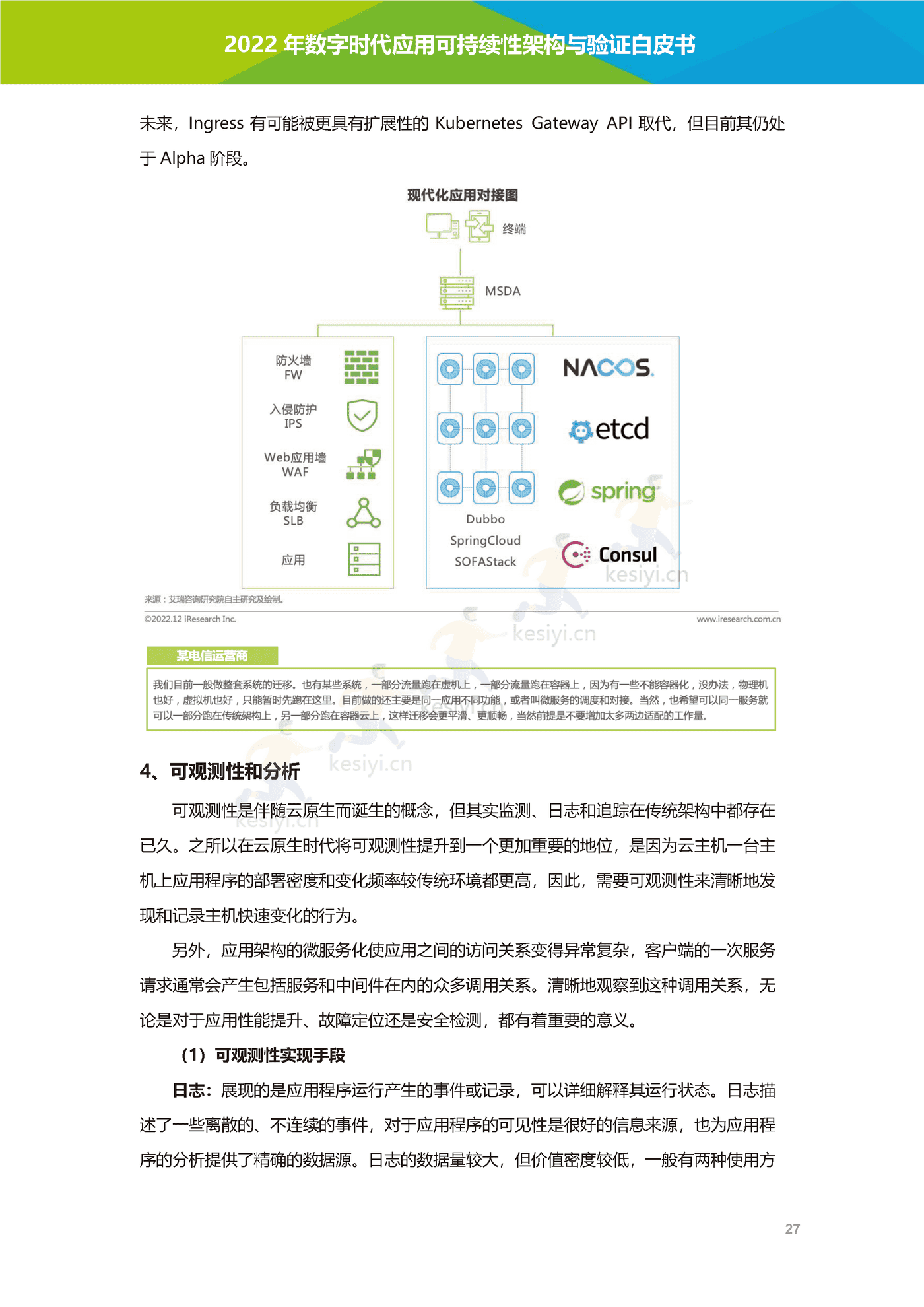 数字时代应用可持续性架构与验证白皮书-艾瑞咨询 数字时代应用可持续性架构与验证白皮书-艾瑞咨询