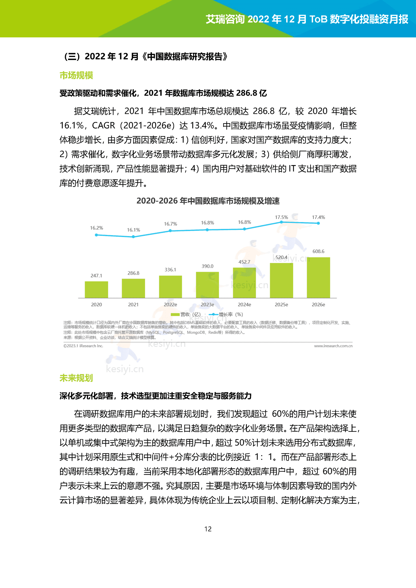 2022年12月ToB数字化产业投融资月报-艾瑞咨询 2022年12月ToB数字化产业投融资月报-艾瑞咨询
