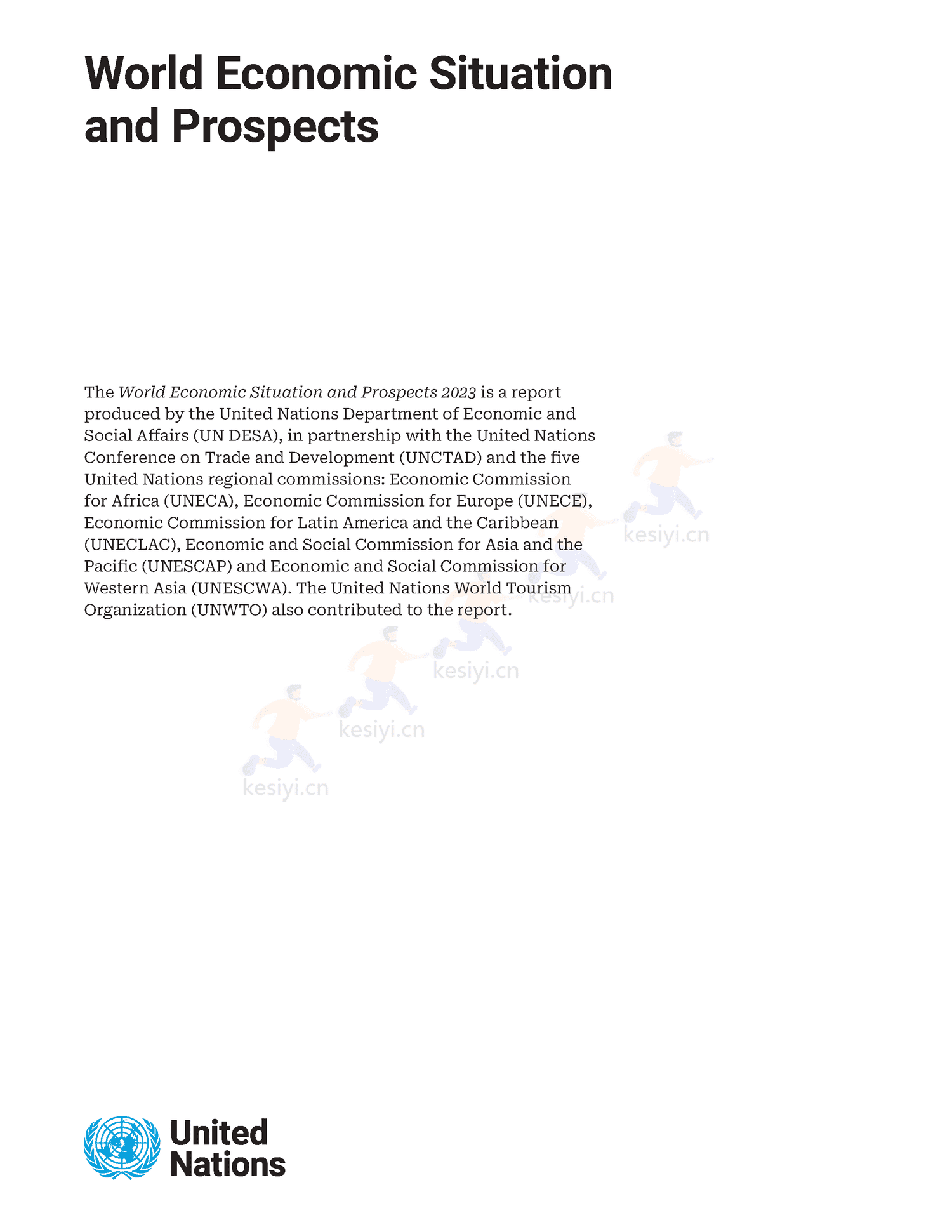 2023世界经济形式与展望报告(英)-联合国 2023世界经济形式与展望报告(英)-联合国