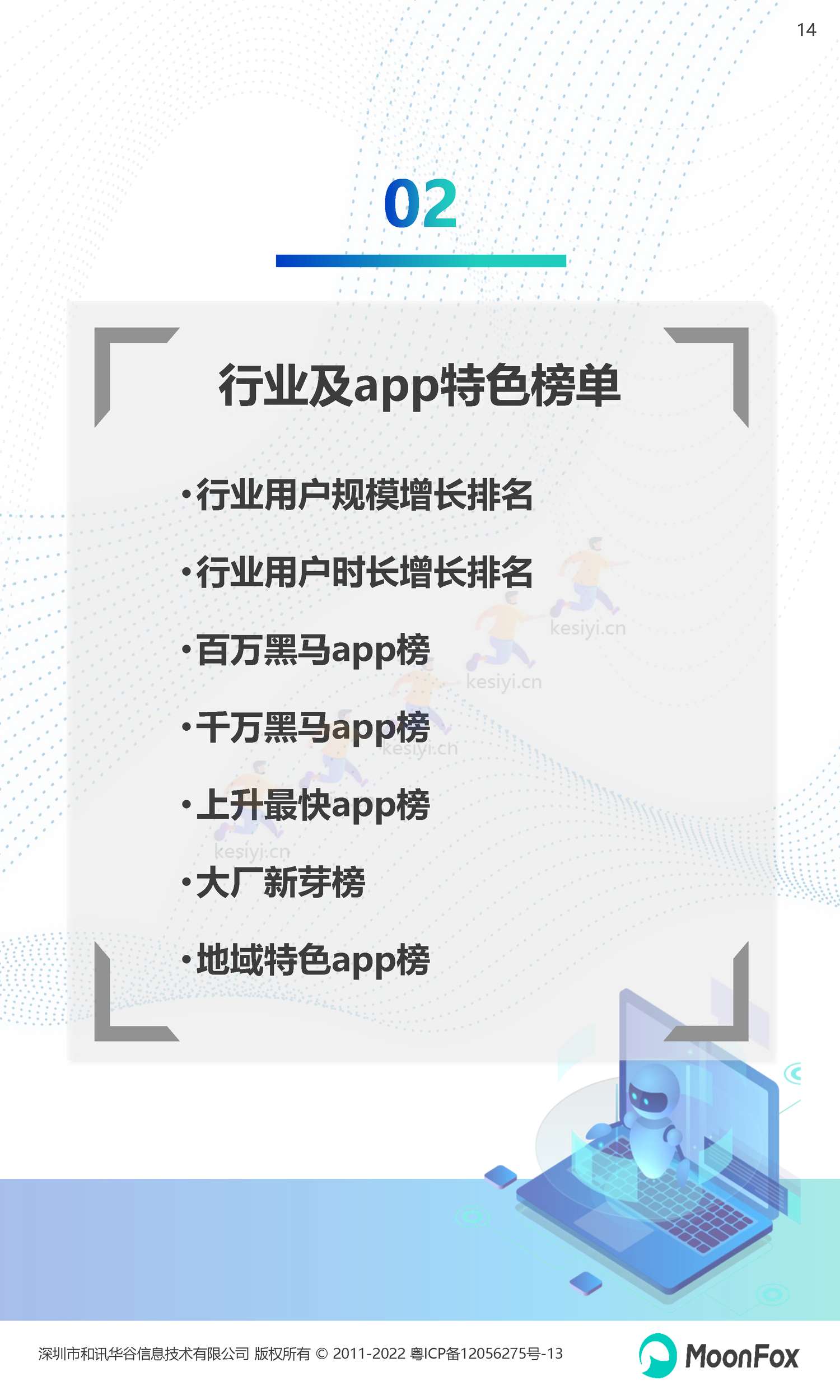 2022Q4移动互联网行业数据研究报告-月狐数据(MoonFox) 2022Q4移动互联网行业数据研究报告-月狐数据(MoonFox)