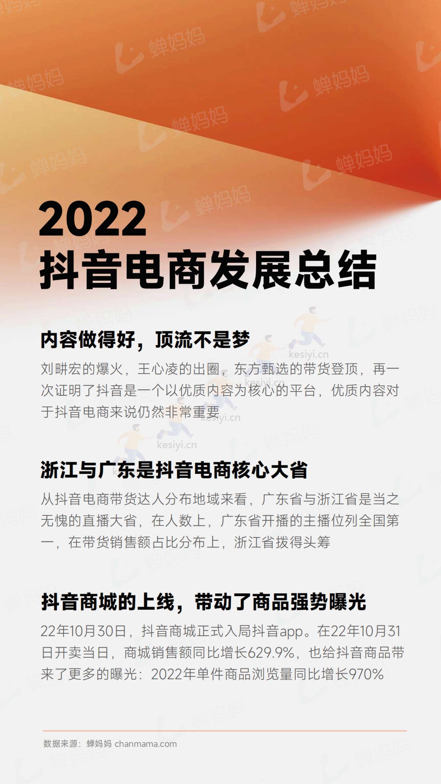 蝉妈妈-2022抖音电商年度报告-全域电商新征程 蝉妈妈-2022抖音电商年度报告-全域电商新征程